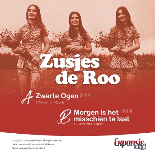 9.037 - Zusjes de Roo - Zwarte Ogen / Morgen is het mischien te laat (Back)