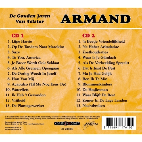 CTC-2168023 - Armand - De Gouden Jaren Van Telstar  (Back)