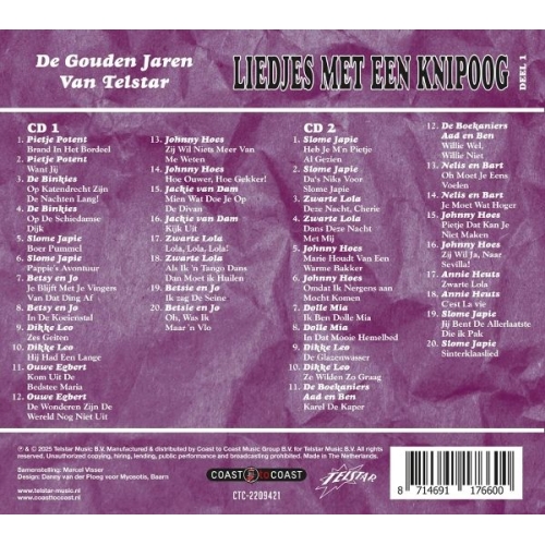 CTC-2209421 - Liedjes Met Een Knipoog Deel 1 - De Gouden Jaren Van Telstar  (Back)