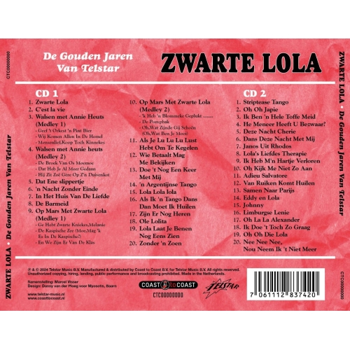 CTC-2125543 - Zwarte Lola - De Gouden Jaren Van Telstar  (Back)
