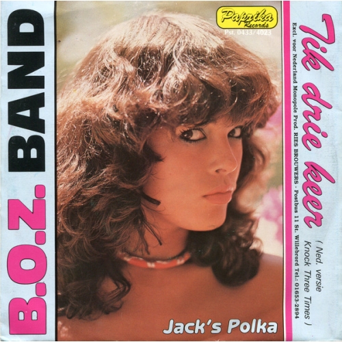 Paprika  – Pst 0433/4123 - B.O.Z. Band – Tik Drie Keer (Knock Three Times) / Jack's Polka (Front)