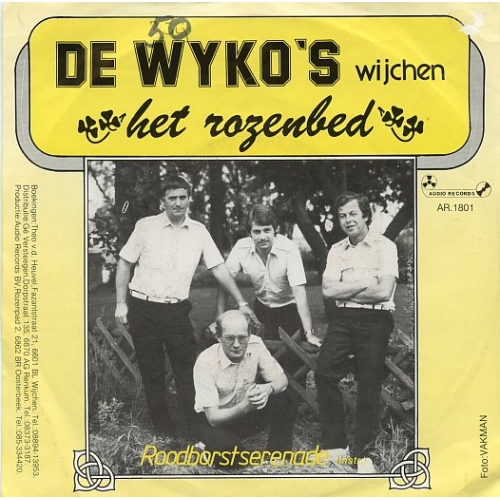 AR. 1801 - De Wyko's – Het Rozenbed / Roodborstserenade (Instr.) (Front)