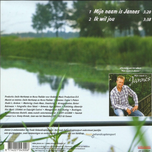 cnr 23 223927 - Jannes - Mijn Naam Is Jannes / Ik Wil Jou (Back)