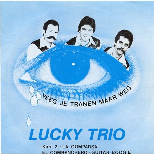 BLM SL 383 -  Lucky Trio - Veeg Je Tranen Maar Weg / La Comparsa -  El Cumbanchero - Guitar Boogie (Front)