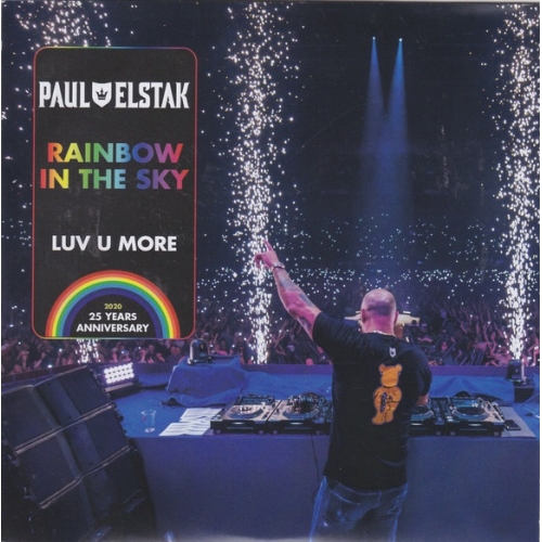 CoVé Records - CV2020  - Paul Elstak – Rainbow In The Sky / Love U More – Black Vinyl (Front)