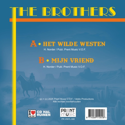 PR.VINYL.040 - The Brothers - Het Wilde Westen - Mijn Vriend (Back)