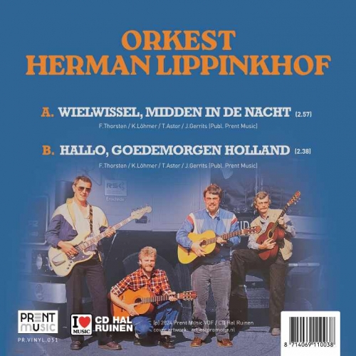  PR.VINYL.031 - Orkest Herman Lippinkhof - Wielwissel, Midden In De Nacht / Hallo, Goedemorgen Holland (Back)
